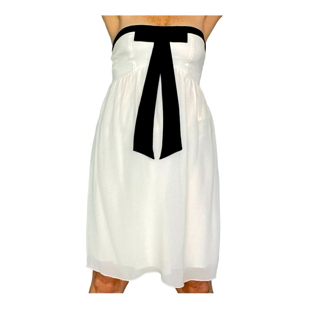 Strapless junior prom dress 100% silk made in France 🇫🇷 size S